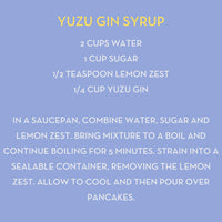 LinGin Yuzu Gin Syrup Recipe
